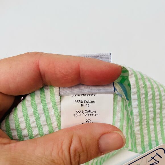 NWT Florence Eiseman 9M Seersucker Shortall With Baseball Bat & Glove - Picture 7 of 7